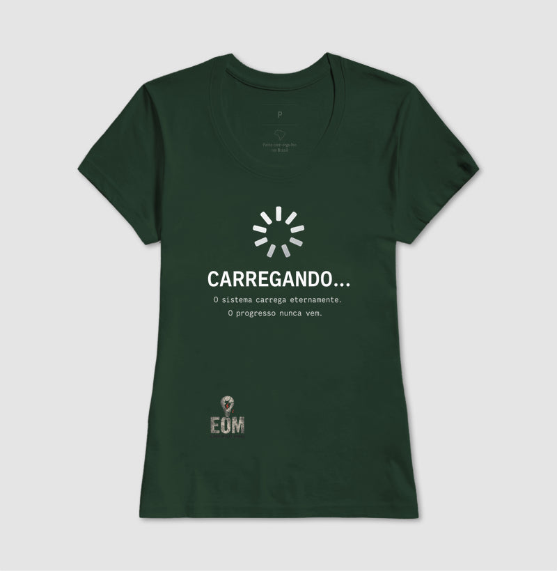 CARREGANDO… — Camiseta Preta Minimalista (EoM)