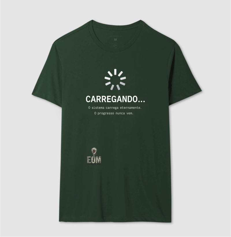 CARREGANDO… — Camiseta Preta Minimalista (EOM)