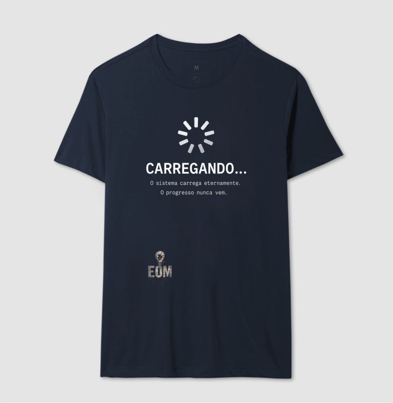 CARREGANDO… — Camiseta Preta Minimalista (EOM)