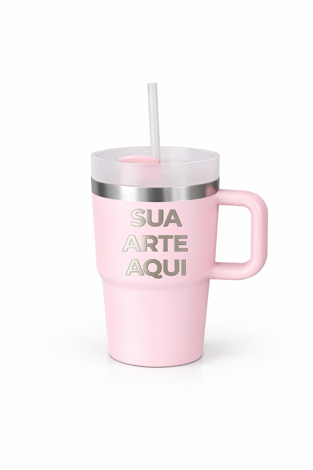 Copo Térmico Infantil Inox 500 ml com Alça | Personalizável a Laser