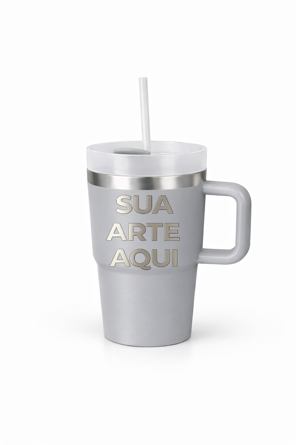 Copo Térmico Infantil Inox 500 ml com Alça | Personalizável a Laser
