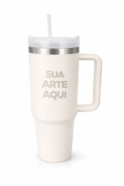 Copo Térmico 1,2L Estilo Premium com Alça | Personalizável