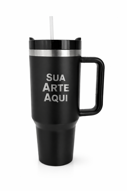 Copo Térmico 1,2L Estilo Premium com Alça | Personalizável