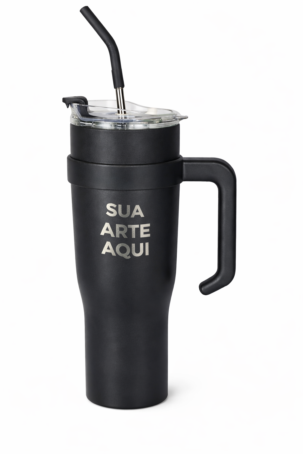 Copo Térmico 1,2L Tampa Acrílica + Canudo de Metal | Personalizável