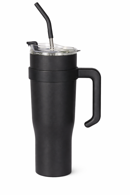 Copo Térmico 1,2L Tampa Acrílica + Canudo de Metal | Personalizável