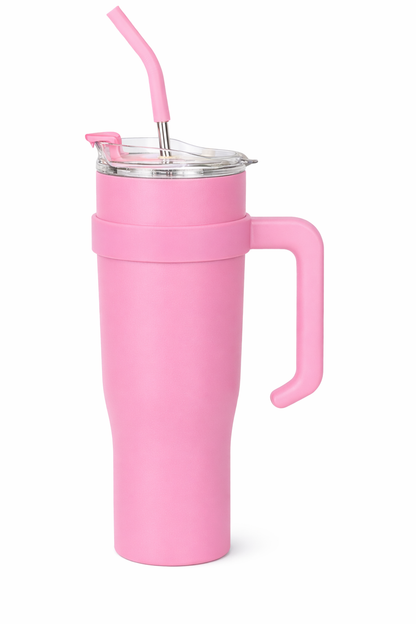 Copo Térmico 1,2L Tampa Acrílica + Canudo de Metal | Personalizável
