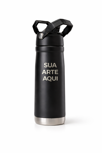 Garrafa Térmica Inox 650 ml | Robusta, Simples e Feita Pra Agir