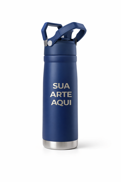 Garrafa Térmica Inox 650 ml | Robusta, Simples e Feita Pra Agir