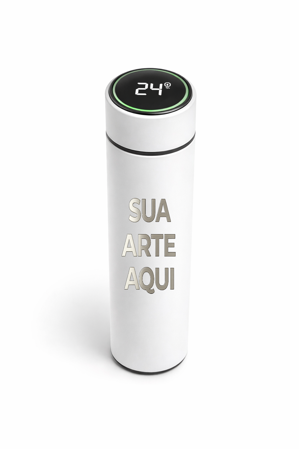 Garrafa Térmica Inox 500 ml com Visor Digital | Precisão no Dia a Dia