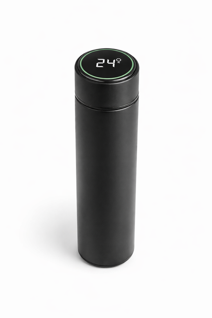 Garrafa Térmica Inox 500 ml com Visor Digital | Precisão no Dia a Dia