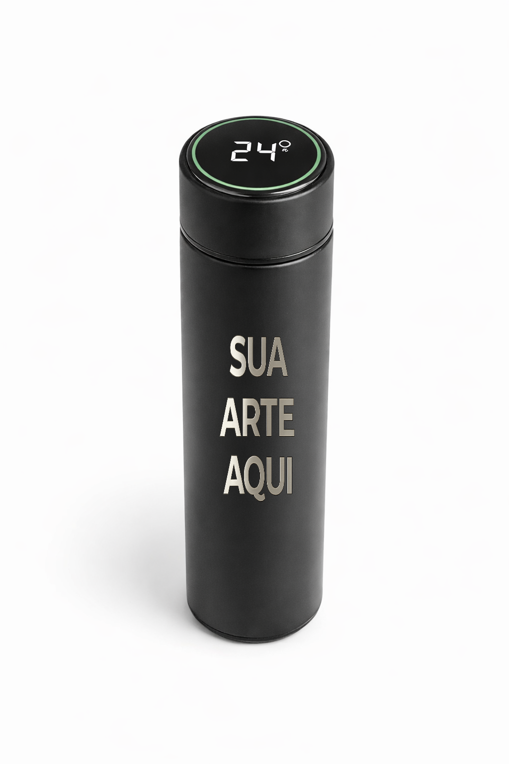 Garrafa Térmica Inox 500 ml com Visor Digital | Precisão no Dia a Dia