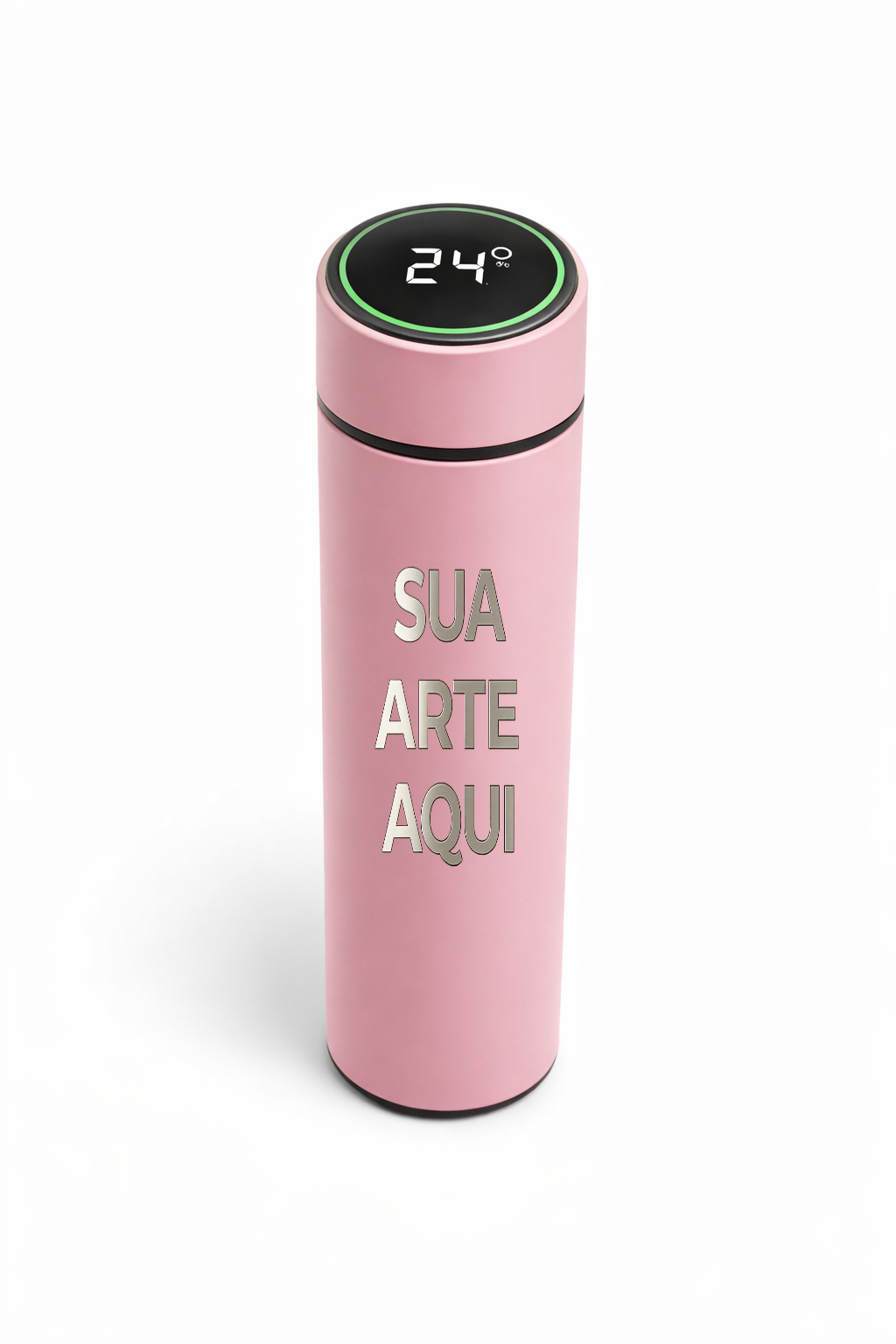 Garrafa Térmica Inox 500 ml com Visor Digital | Precisão no Dia a Dia