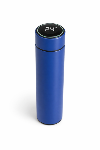 Garrafa Térmica Inox 500 ml com Visor Digital | Precisão no Dia a Dia